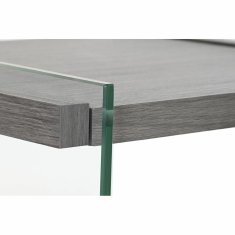 DKD Home Decor Nočna omarica DKD Home Decor Crystal MDF kaljeno steklo (50 x 50 x 49 cm)