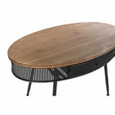 DKD Home Decor Konzola DKD Home Decor Fir Black Metal Brown (120 x 65 x 77 cm)