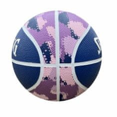 NEW Žoga za košarko Commander Solid Spalding Solid Purple Usnje 6 Let