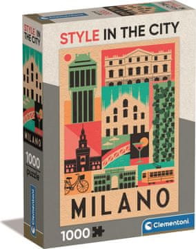 Clementoni Puzzle Style in the City: Milano 1000 kosov