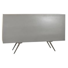 DKD Home Decor Bivak DKD Home Decor Siva zlata kovina Bela mangov les (152 x 43 x 84 cm)