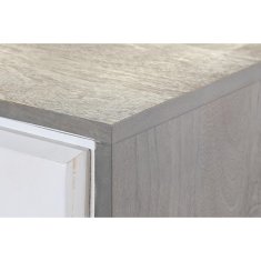 DKD Home Decor Bivak DKD Home Decor Siva zlata kovina Bela mangov les (152 x 43 x 84 cm)