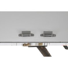 DKD Home Decor Bivak DKD Home Decor Siva zlata kovina Bela mangov les (152 x 43 x 84 cm)