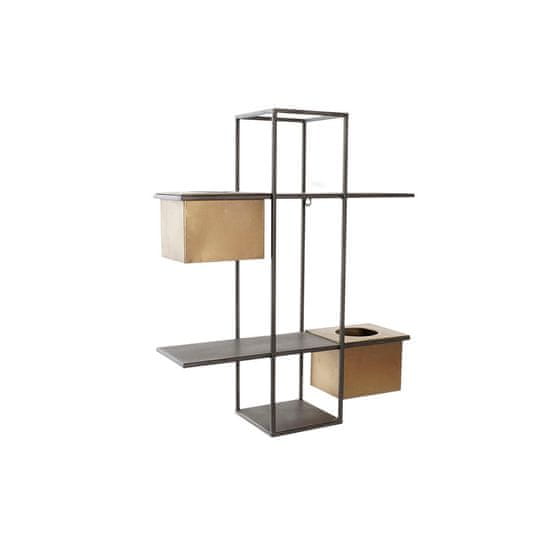 DKD Home Decor Police DKD Home Decor Black Metal Copper 2 police (50 x 16 x 60 cm)