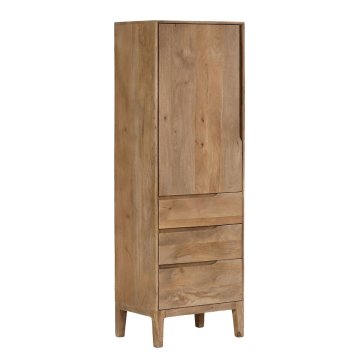 BigBuy Stranska mizica 60 x 44 x 180 cm Naravni mangov les
