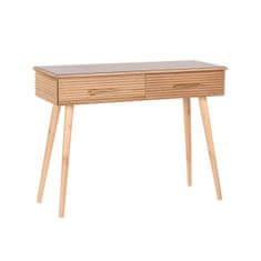 DKD Home Decor Konzola DKD Home Decor 100 x 40 x 76 cm Zlata svetlo rjava Paolownia les MDF Les