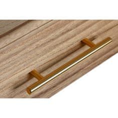 DKD Home Decor Konzola DKD Home Decor 100 x 40 x 76 cm Zlata svetlo rjava Paolownia les MDF Les