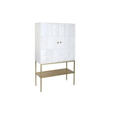 DKD Home Decor Bivak DKD Home Decor Golden Metal White Mango wood (91 x 44 x 152 cm)