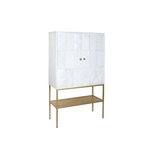 DKD Home Decor Bivak DKD Home Decor Golden Metal White Mango wood (91 x 44 x 152 cm)