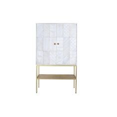 DKD Home Decor Bivak DKD Home Decor Golden Metal White Mango wood (91 x 44 x 152 cm)