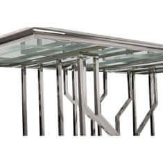 DKD Home Decor Jedilna miza DKD Home Decor Silver Crystal Steel (180 x 90 x 75 cm)
