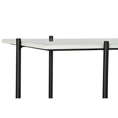 DKD Home Decor Konzola DKD Home Decor Črna kovina Beli marmor Moderno (120 x 40 x 80 cm)