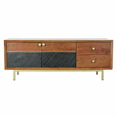 DKD Home Decor TV pohištvo DKD Home Decor Brown Black Acacia (130 x 42 x 49 cm)