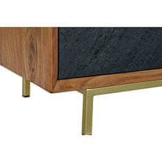 DKD Home Decor TV pohištvo DKD Home Decor Brown Black Acacia (130 x 42 x 49 cm)