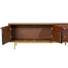 DKD Home Decor TV pohištvo DKD Home Decor Brown Black Acacia (130 x 42 x 49 cm)
