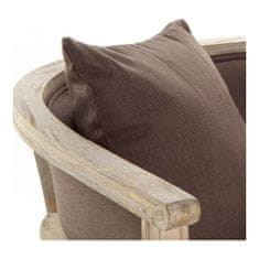 DKD Home Decor Kavč DKD Home Decor Rjava platnena guma les Tradicionalni (122 x 69 x 72 cm)