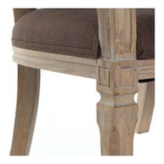 DKD Home Decor Kavč DKD Home Decor Rjava platnena guma les Tradicionalni (122 x 69 x 72 cm)