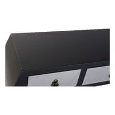 DKD Home Decor Predsobna miza s 3 predali DKD Home Decor 8424001737277 Fir Silver Black MDF Wood 96 x 26 x 80 cm