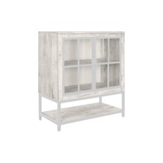 DKD Home Decor Bivak DKD Home Decor Bela kovina Mango les 85 x 45 x 100 cm