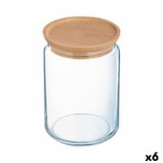 NEW Kozarec za shranjevanje Luminarc Pav Prozorno Steklo (1 L) (6 kosov)