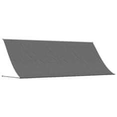 Vidaxl Zložljiva tenda antracit 350x150 cm tkanina in jeklo