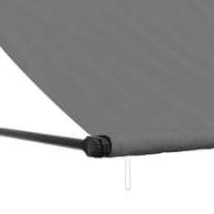 Vidaxl Zložljiva tenda antracit 350x150 cm tkanina in jeklo