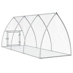 Vidaxl Zajčnik srebrna 300x105x120 cm pocinkano jeklo