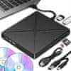 4v1 prenosni zunanji pogon CD in DVD zapisovalnik USB 3.0 čitalec SD