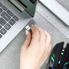 Dexxer Brezžična optična USB igralna miška 3200DPI LED RGB