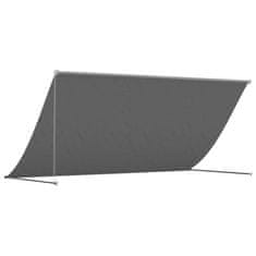 Vidaxl Zložljiva tenda antracit 300x150 cm tkanina in jeklo