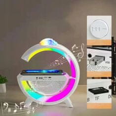 Hitelektro 3v1 LED RGB svetilka bluetooth zvočnik budilka in polnilec + projektor