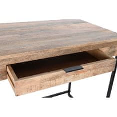 DKD Home Decor Pisalna miza DKD Home Decor Črna naravna kovina Mango les 150 x 60 x 85 cm