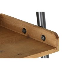 DKD Home Decor Police DKD Home Decor Fir Natural Black Metal 5 polic (86 x 45 x 200 cm)
