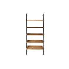 DKD Home Decor Police DKD Home Decor Fir Natural Black Metal 5 polic (86 x 45 x 200 cm)
