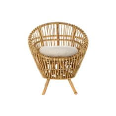 DKD Home Decor Fotelj DKD Home Decor 8424001750092 Natural Cotton White Rattan (74 x 67 x 85 cm)