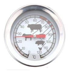 Excellent Houseware Termometer za meso 10 x 10 x 5 cm Iz nerjavečega jekla