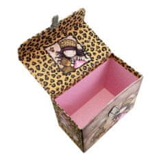 NEW Škatla za Shranjevanje s Pokrovom Gorjuss Purrrrrfect love Karton (16 x 13,4 x 9 cm)