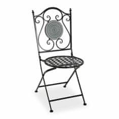 Versa Vrtni stol Versa Mosaic Grey Metal 50 x 92 x 39 cm