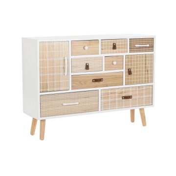 DKD Home Decor Bivak DKD Home Decor Bela Naravni les Paolownia 95 x 26 x 67,5 cm