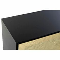 DKD Home Decor TV pohištvo DKD Home Decor Black Fir Rattan (160 x 65 x 38 cm)