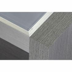 DKD Home Decor Sredinska miza DKD Home Decor Crystal Aluminium Oak Tempered Glass (120 x 60 x 37,5 cm)