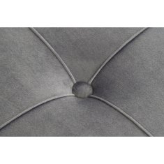 BigBuy Klop DKD Home Decor Penasta siva zlata kovina Poliester žamet MDF les (80 x 80 x 47 cm)
