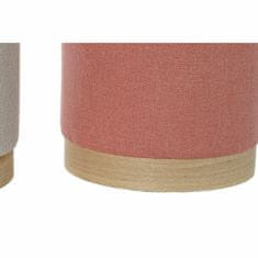 DKD Home Decor Naslon za noge DKD Home Decor 8424001837052 Scandi Natural Grey Terracotta 40 x 40 x 40 cm (2 enoti)