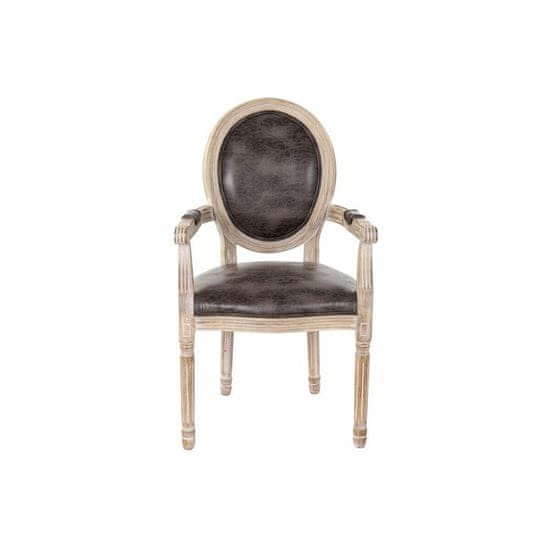 DKD Home Decor Jedilni stol DKD Home Decor Brown Multicolor Natural 55 x 46 x 96 cm