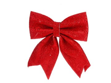 LAALU.cz Rdeča pentlja z bleščicami 20 x 24 cm