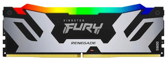 Kingston Fury Renegade pomnilnik (RAM), RGB, XMP, DDR5, 16GB, 7600, CL38, DIMM (KF576C38RSA-16)