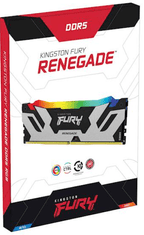 Kingston Fury Renegade pomnilnik (RAM), RGB, XMP, DDR5, 16GB, 7600, CL38, DIMM (KF576C38RSA-16)