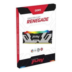 Kingston Fury Renegade pomnilnik (RAM), RGB, XMP, DDR5, 2x16GB, 7600, CL38, DIMM (KF576C38RSAK2-32)