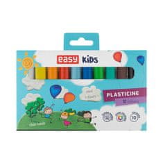 Spokey EASY Kids COLOUR School plastelin, 10 barv