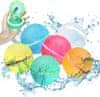 Vodni Baloni za večkratno uporabo, Vodno Orožje Za Poletno Zabavo, Igrače Za Bazen In Plažo Ter Druge Zunanje Vodne Aktivnosti (6kom) | SPLASHERS